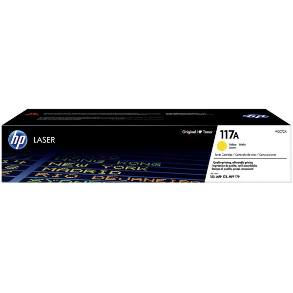 Original HP Toner W 2072 A / 117A / W2072A gelb für W2072A